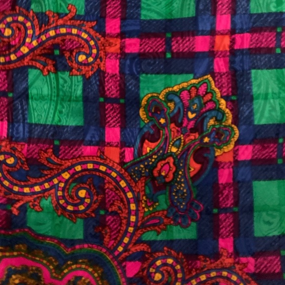 VTG Anne Crimmins Sz 10 Multicolored 2pc Skirt Set - Picture 9 of 12